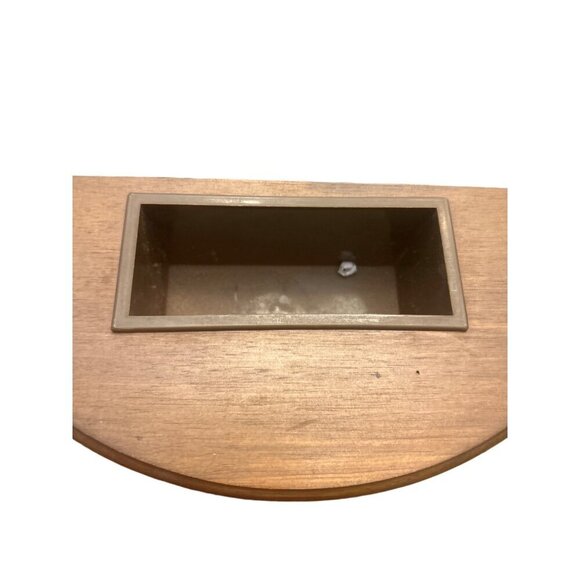 Vintage Wooden Napkin Holder HIMARK Yoshikawa Letter holder MCM Shells Flowers - Picture 5 of 9